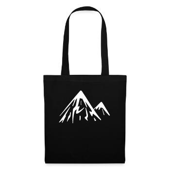 Montagnes de montagne - Sac en tissu - noir - Devant