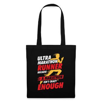 Ultramarathon Sport Ultramarathon Runner Cadeau - Sac en tissu - noir - Devant
