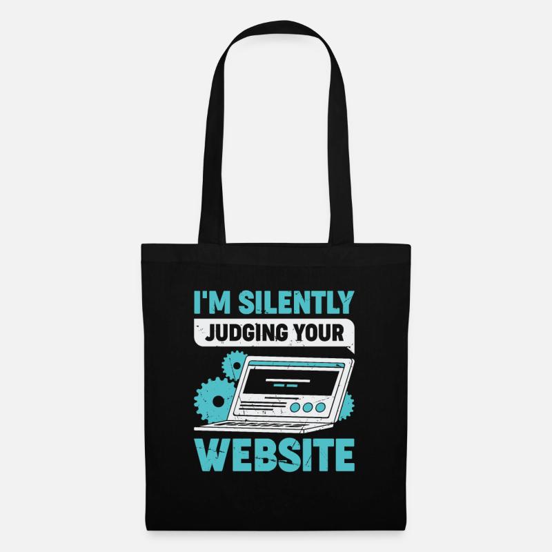 Lustiges Webdesign Webdesigner Geschenk - Stoffbeutel - Schwarz