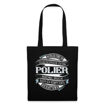 Polier - Stoffbeutel - Schwarz - Vorne
