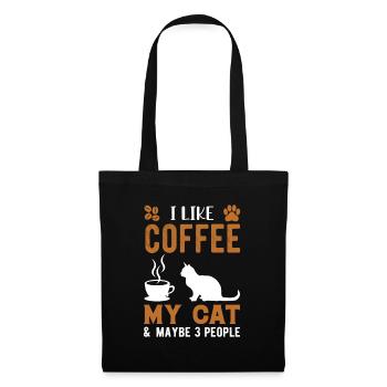 Funny Coffee Quote For Coffee Lovers I Like Coffee - Tote Bag - black - Front