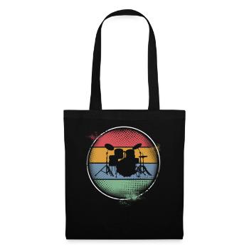 Drums - Sac en tissu - noir - Devant