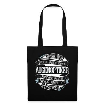 Augenoptiker - Stoffbeutel - Schwarz - Vorne
