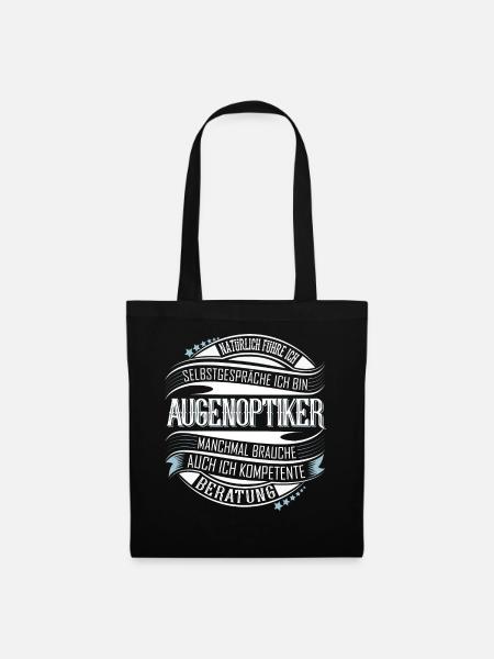 Augenoptiker - Stoffbeutel - Schwarz