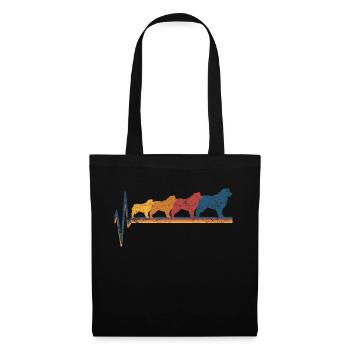 Australian Shepherd - Stoffbeutel - Schwarz - Vorne