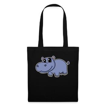 Hippopotamus - Tote Bag - black - Front