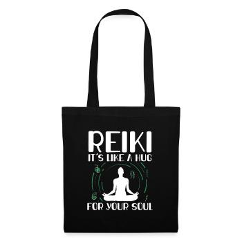 Reiki Proverbes | Reiki Maître Spirituel Cadeaux - Sac en tissu - noir - Devant