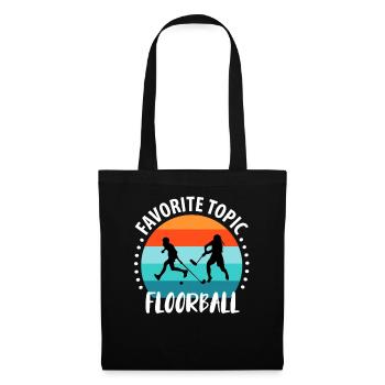 Floorball Unihockey Hockey de terrain Hockey en salle - Sac en tissu - noir - Devant