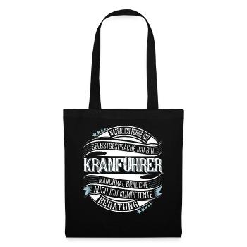 Kranführer - Stoffbeutel - Schwarz - Vorne