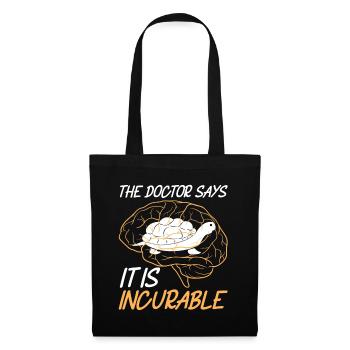 Tortues tortues - Sac en tissu - noir - Devant