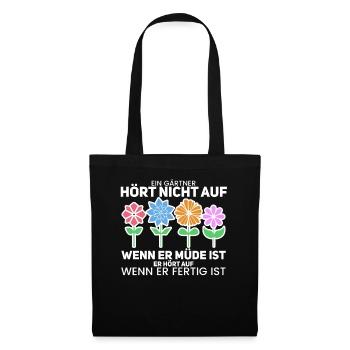 Gärtner - Stoffbeutel - Schwarz - Vorne