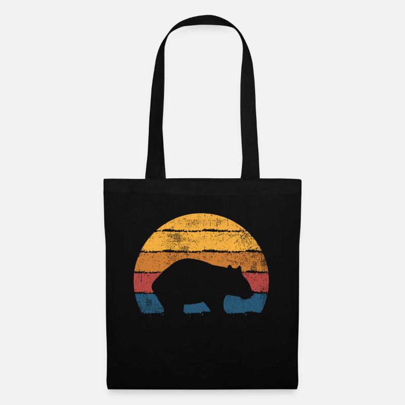 Wombat Australier Wombat-Liebhaber - Stoffbeutel - Schwarz