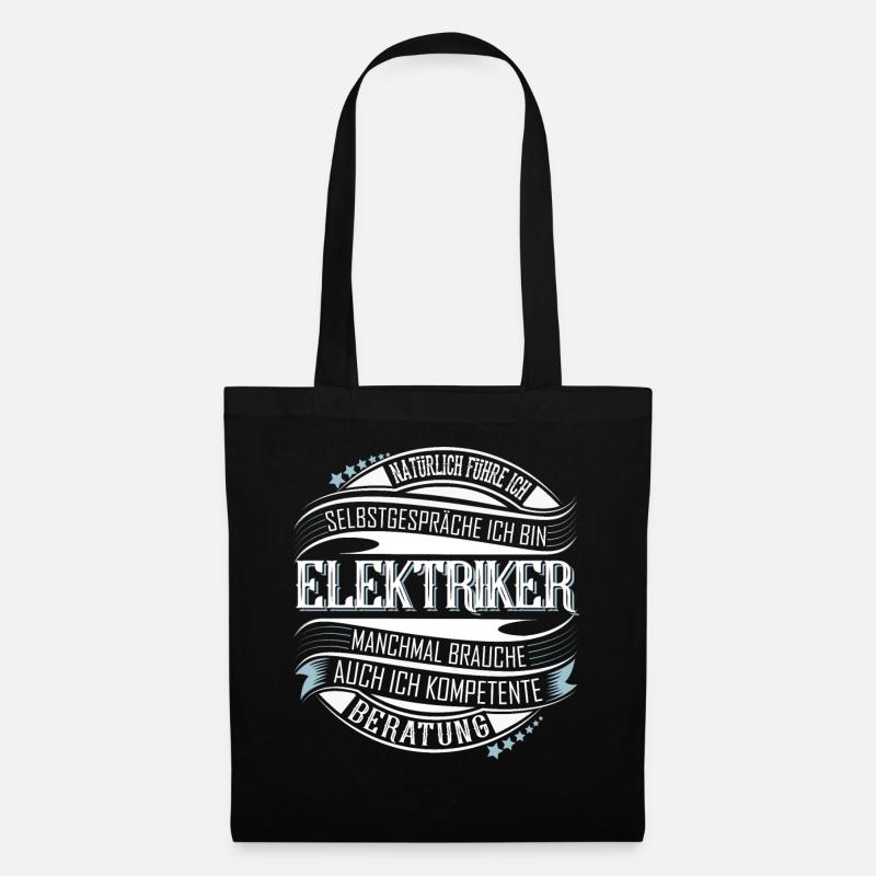 Elektriker - Stoffbeutel - Schwarz