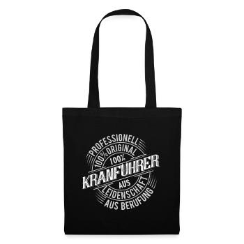 Kranführer - Stoffbeutel - Schwarz - Vorne