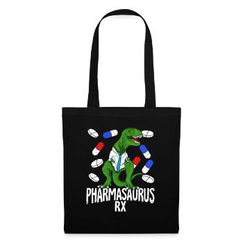 Apotheke T-Rex Pharmazie Apotheker Geschenk - Stoffbeutel - Schwarz - Vorne