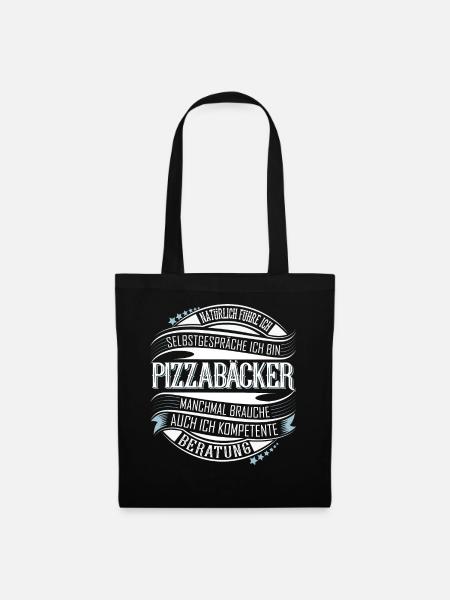 Pizzabäcker - Stoffbeutel - Schwarz