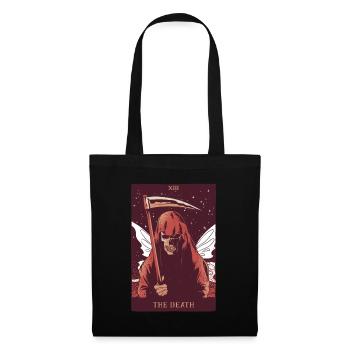 Fairycore Aesthetic The Death Fee Sensenmann Tarot - Stoffbeutel - Schwarz - Vorne