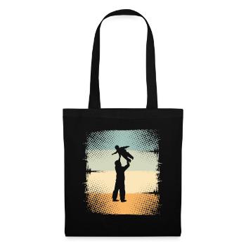 Father and Son - Tote Bag - black - Front