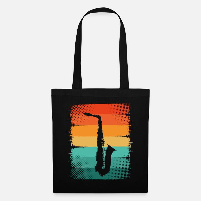 Saxophon Saxophonist - Stoffbeutel - Schwarz