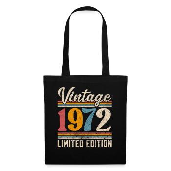 1972 Année de naissance Vintage Retro Vintage - Sac en tissu - noir - Devant