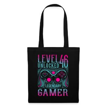 46th Birthday Level 46 Gamer Gaming Gaming - Tote Bag - black - Front
