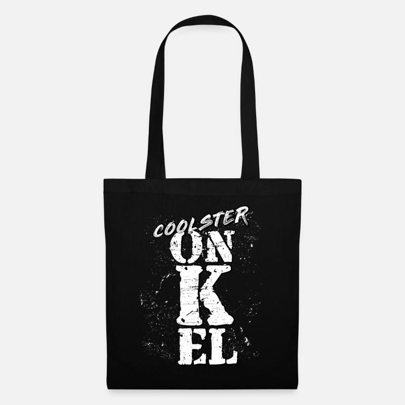 Onkel - Stoffbeutel - Schwarz