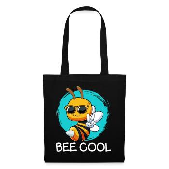 Bee Cool Bienchen mit Sonnenbrille - Stoffbeutel - Schwarz - Vorne