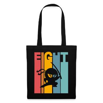 Ninja 8ème anniversaire Enfants - Sac en tissu - noir - Devant