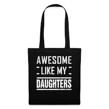 Dad from Daughters Awesome Like My Daughters Funny - Tote Bag - black - Front
