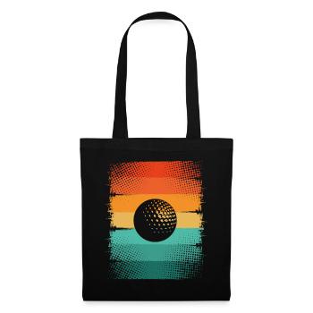 Balle de golf - Sac en tissu - noir - Devant