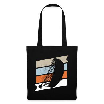 Paragliding Paraglider Pilot Vintage - Tote Bag - black - Front