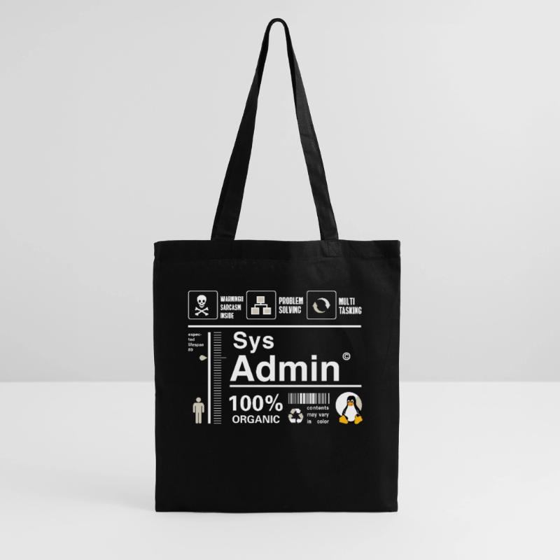 Sys Admin Penguin Computer Nerd pc Board cpu inh Tote Bag