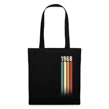 1968 Year of birth Year of construction Birthday Retro Vintage - Tote Bag - black - Front