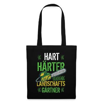 Hart Härter Landschaftsgärtner Lustiges Garten - Stoffbeutel - Schwarz - Vorne