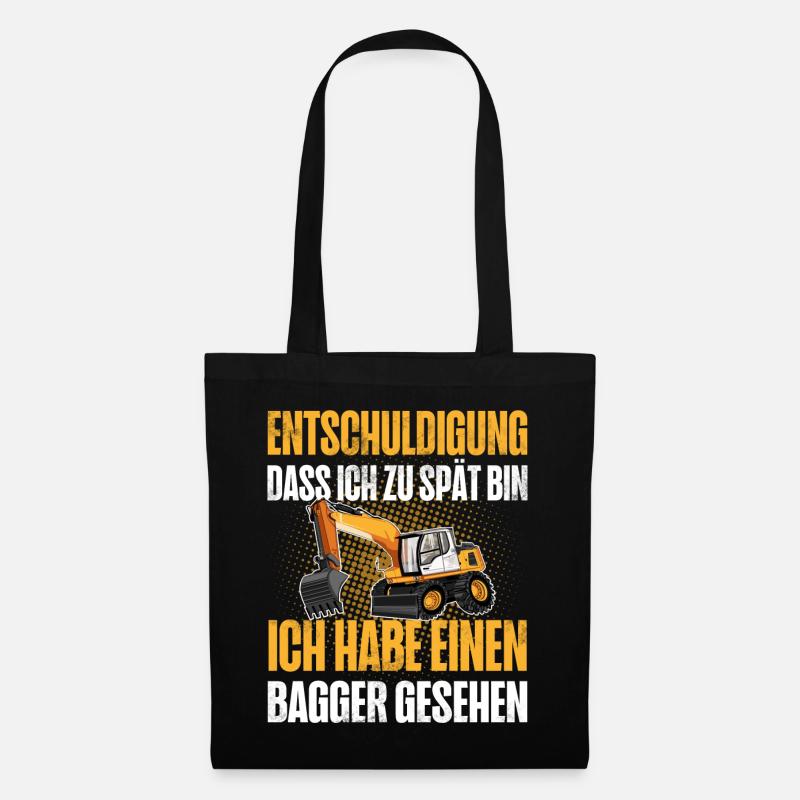 Bagger - Stoffbeutel - Schwarz