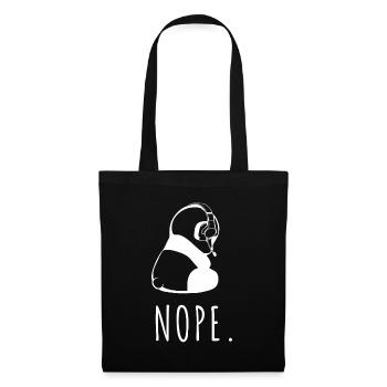 Nope. Gaming Panda says Nö - Tote Bag - black - Front