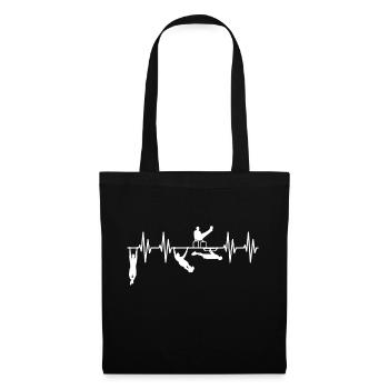 Calisthenics Heartbeat Calisthenics Workout - Tote Bag - black - Front