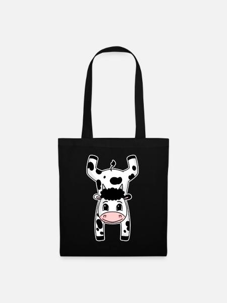 Gymnastics Sport Handstand Cow - Tote Bag - black