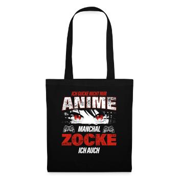 Je ne regarde pas seulement des anime parfois je joue aussi - Sac en tissu - noir - Devant