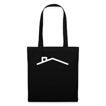 Toit de la maison - Sac en tissu - noir - Devant