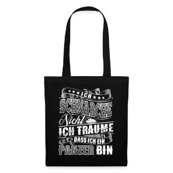 Panzer - Stoffbeutel - Schwarz - Vorne