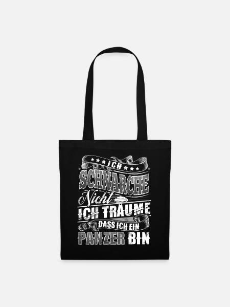 Panzer - Stoffbeutel - Schwarz