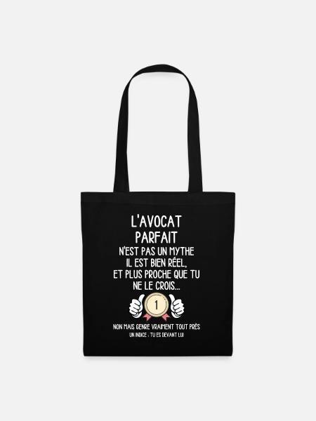 L''Avocat Parfait n'est pas un Mythe - Humour - Sac en tissu - noir