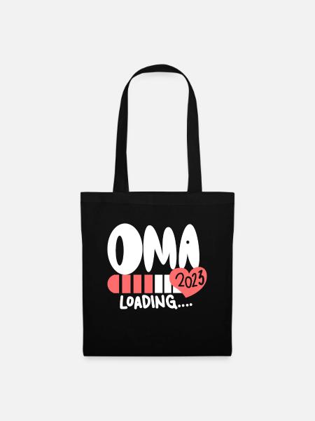 Oma 2023 - Werdende Oma 2023 - Stoffbeutel - Schwarz
