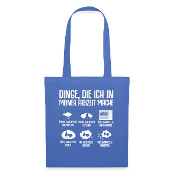 Wachtelzüchter Wachtel Geschenk Wachtelzucht - Stoffbeutel - Hellblau - Vorne