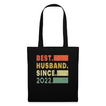 Best Husband 2022 Marriage Hearts Valentines Day - Stoffbeutel - Schwarz - Vorne