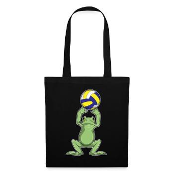 Frog Volleyball Player Volleyball - Tote Bag - black - Front