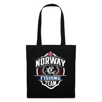 Norway Fishing Fishing Angler Team - Tote Bag - black - Front