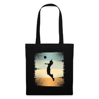 Volley-ball - Sac en tissu - noir - Devant