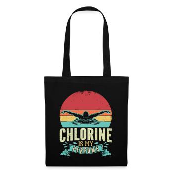 Drôle de nageur Nageur Chlore Est Mon Parfum - Sac en tissu - noir - Devant